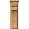 Ekena Millwork Yorktown Smooth Corbel w/Backplate, Western Red Cedar, 7 1/2"W x 10"D x 26"H COR08X10X26YOR01SWR - alternate 2
